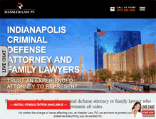 Tablet Screenshot of hesslerlaw.com